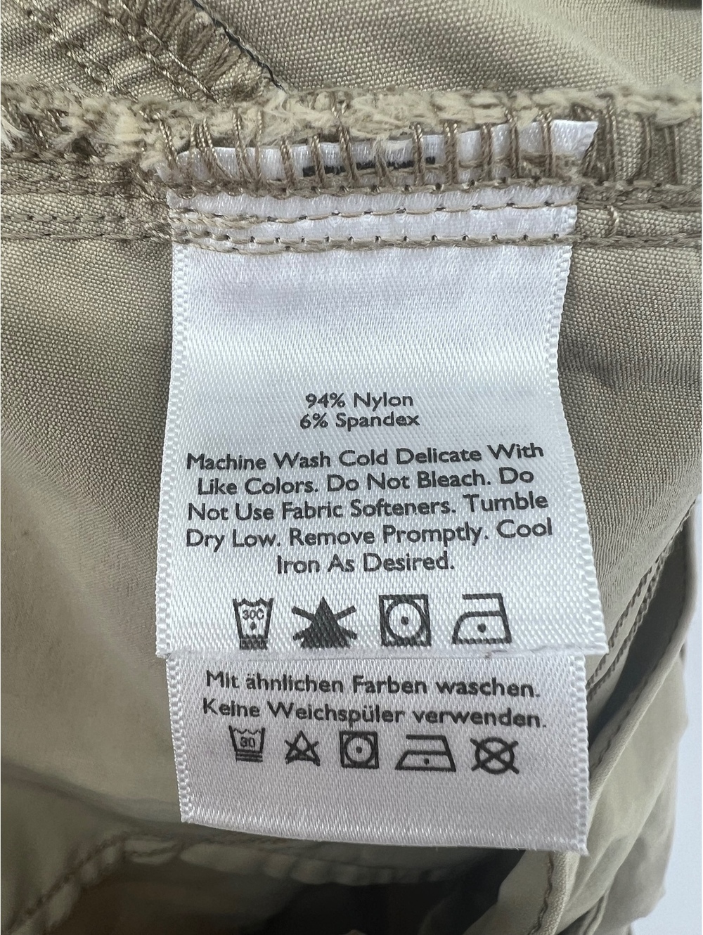 Eddie Bauer Travex Mens Horizon Pants 33x34 Beige Tan Nylon Spandex Stretch - Picture 5 of 6